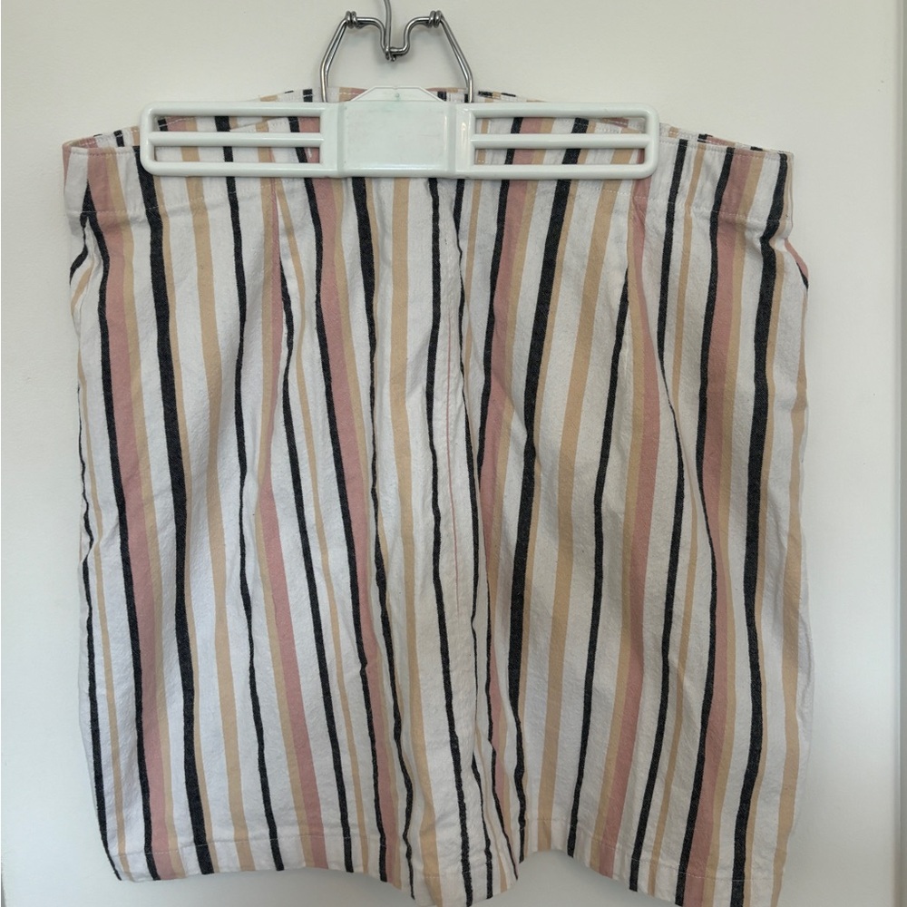 Hollister ultra-high striped pink/black/white pencil skirt Size XL